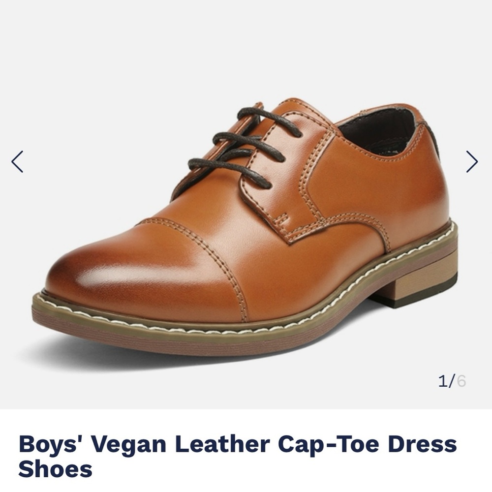 Boys Tan Dress Shoes, size 12